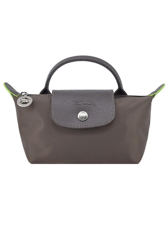 Long French Longchamp Women's  fashion versatile mini makeup bag handbag shoulder bag handheld small bag Mini Earth Brown - Image 3